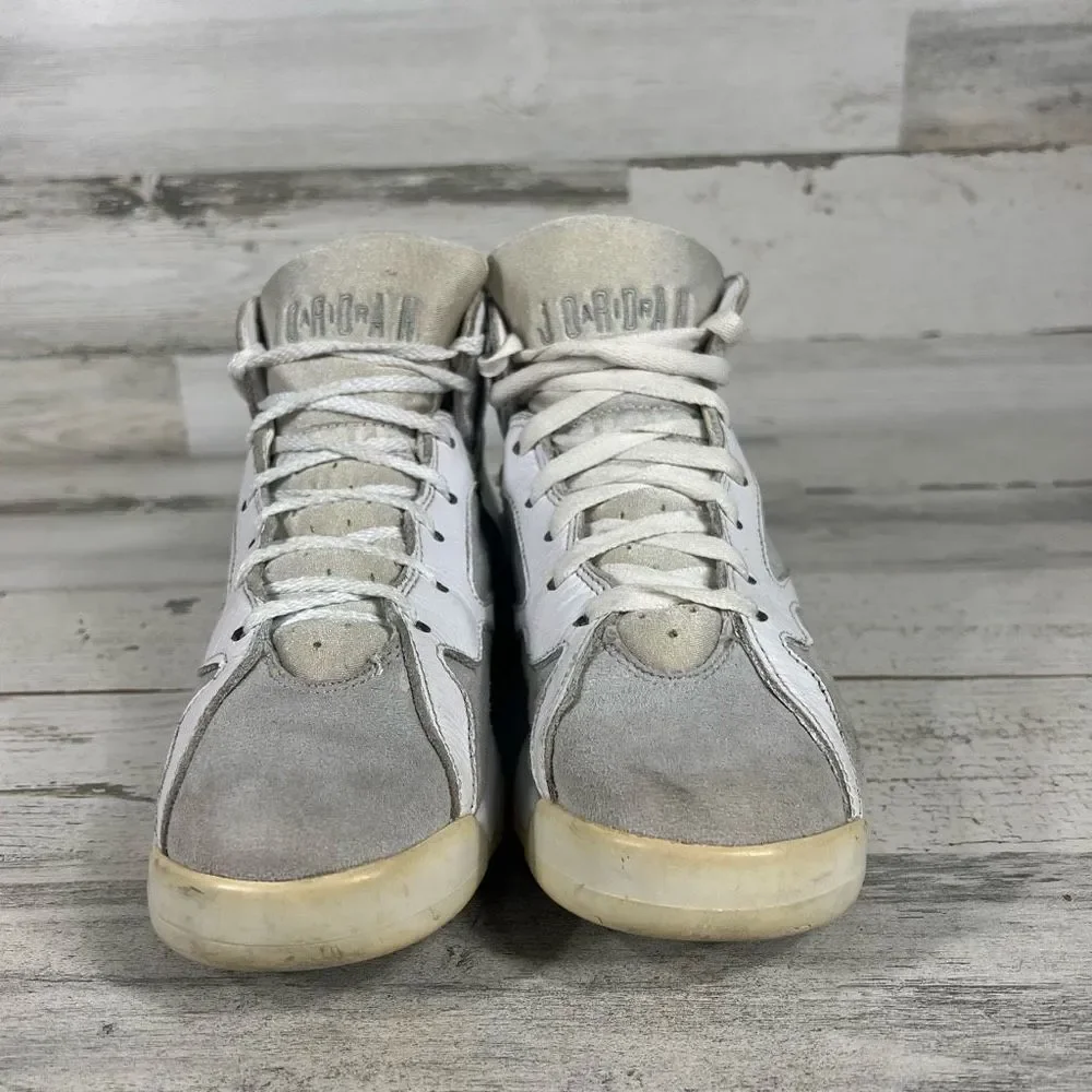Nike Kid's Air Jordan Retro 7 VII Pure Money Platinum Basketball Shoes Size 6.5Y